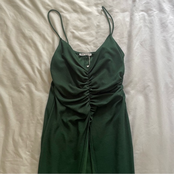 NWT Zara green chain trim cut out tunic - Picture 8 of 10